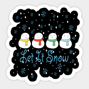 Let It Snow Sticker